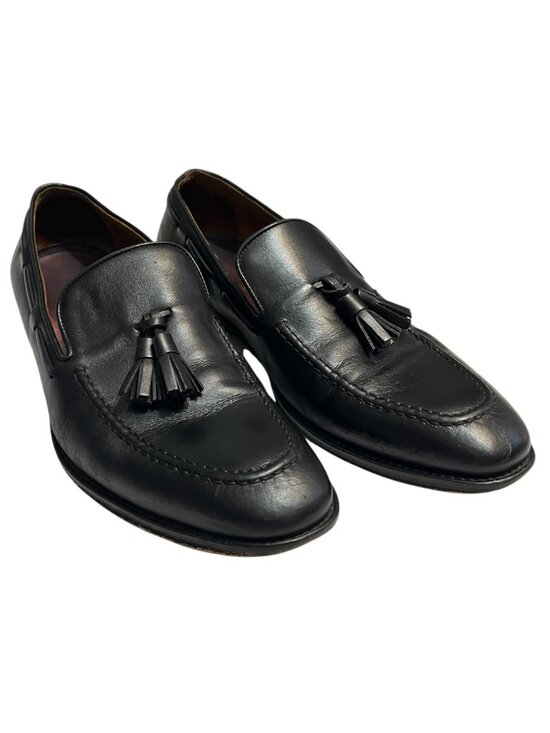 Bruno Magli Tassel Loafers Mens 7 M Black Leather Slip On Dress Shoes Italy main image 4